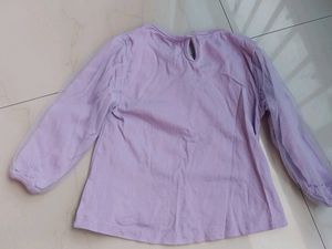 branded seqiuned lilac top for kids