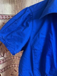 Classic Blue Button-Up Shirt