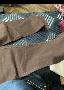 Color Plus Brown Slim Fit Formal Pants