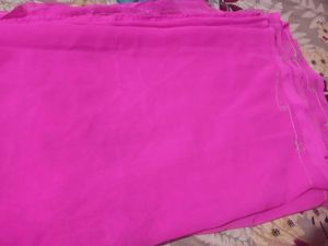 Vibrant Pink Embroidered Saree
