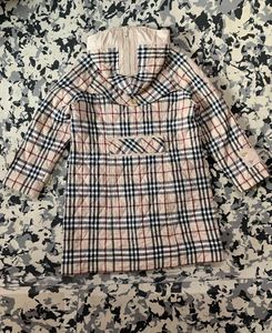 Burberry Plaid Quilted Coat