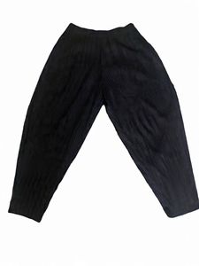 Pleated Black Palazzos