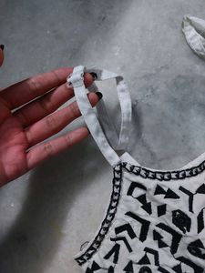 White Indo Western Top
