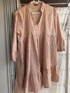 Chic Gingham Tiered Mini Dress
