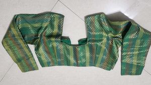 Green Brocade Blouse with Full Sleeves