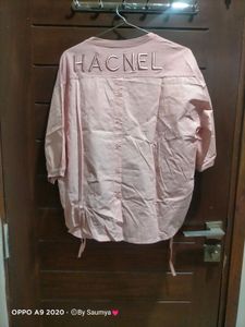 Pink Top With Back Design
