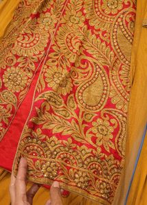 Embroidered Jardozi PARTY WEAR SHARARA SET