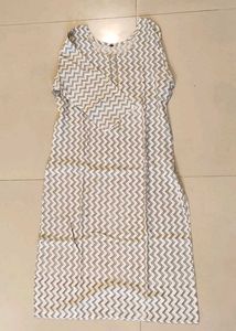 BLACK AND WHITE Printed Kurta