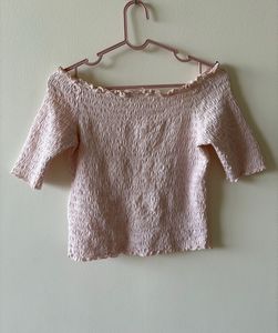 Smocked Off-Shoulder Top