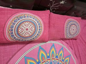 Pink Mandala Print Bedsheet Set