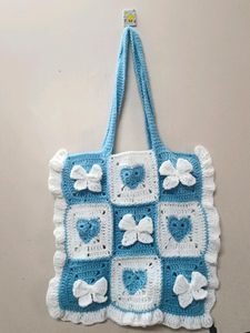 Handmade Tote Bow Heart Bag
