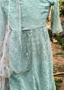 Beautiful Teal Kurta Set with Dupatta
