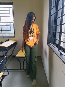 Combo Of Cargo Jeans And Tshirt