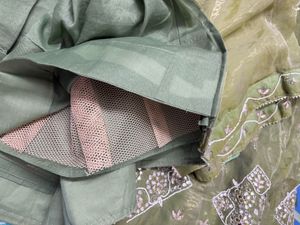 Unstitched Green Lehenga and Duppatta