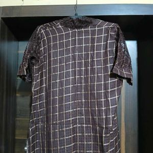 Chic Checked Kurta Set