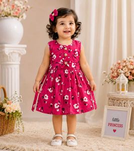 Adorable Floral Print Frock