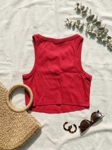 Red Tropical Tank Top