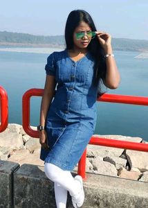 Denim Button-Down Dress