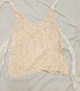 Sparkly V-Neck Tank Top