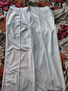 formal white polyester pants