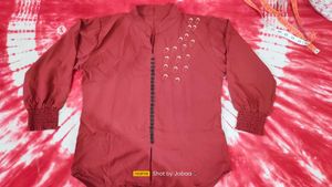 Maroon Embroidered shirt