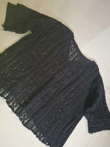 Chic Black Top &amp; Jeans Set