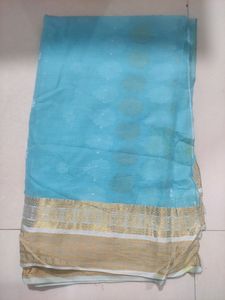 Blue 💙 Cotton Saree