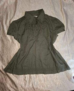 top with ruffle.