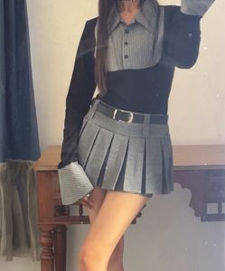Trendy Pleated mini skirt