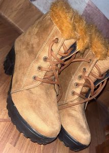Cozy Faux Fur Lined Ankle Boots