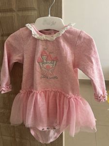 Baby Girls Pink Castle Tutu Romper