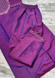 Elegant Purple Kurta Set