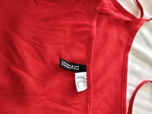 Red Spaghetti Strap Tank Top