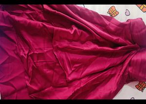 Elegant Wine Red Tiered Strapless Dress