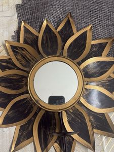 Sunflower Wall Mirror & Candle Holder