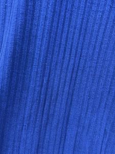 URBANIC Navy Blue Ribbed Wrap Dress