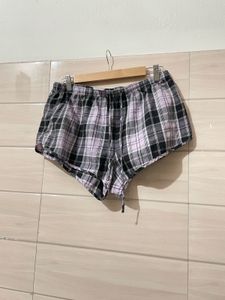 Imported y2k Comfy Plaid Pajama Shorts