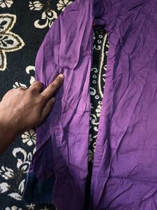 Men's Purple Casual Button-Up Shirt
