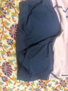 Stylish Blue Tie-Dye Sports Bra