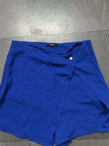 Bright Blue Wrap Skirt