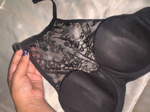 Black Lace Halter Bralette Top