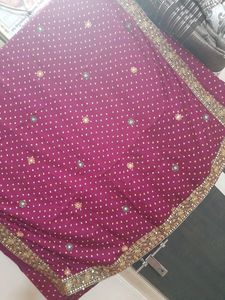 Silk Bandhani Saree