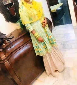 Pakistani sharara set.