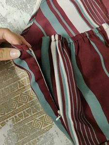 Striped halter neck Jumpsuit