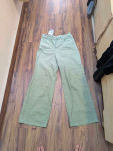 Khaki Wide Leg Pants With tag still on