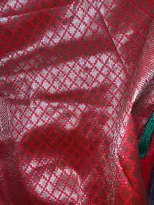 beautiful pink silk saree