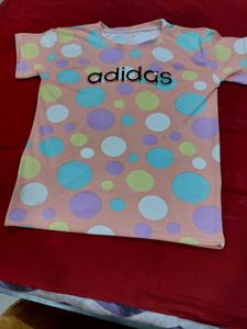 Adidas Pastel Polka Dot T-Shirt