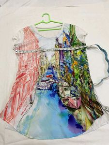 Artistic Landscape Print T-Shirt