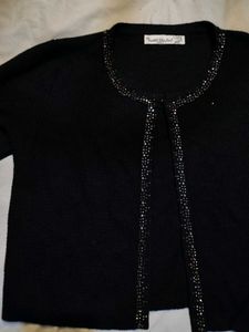 Sparkling Black Cardigan