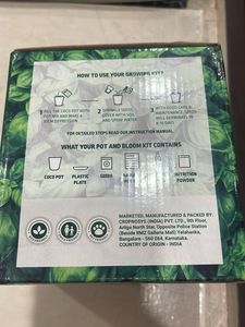 Pot &amp; Bloom Natural Basil Grow Kit